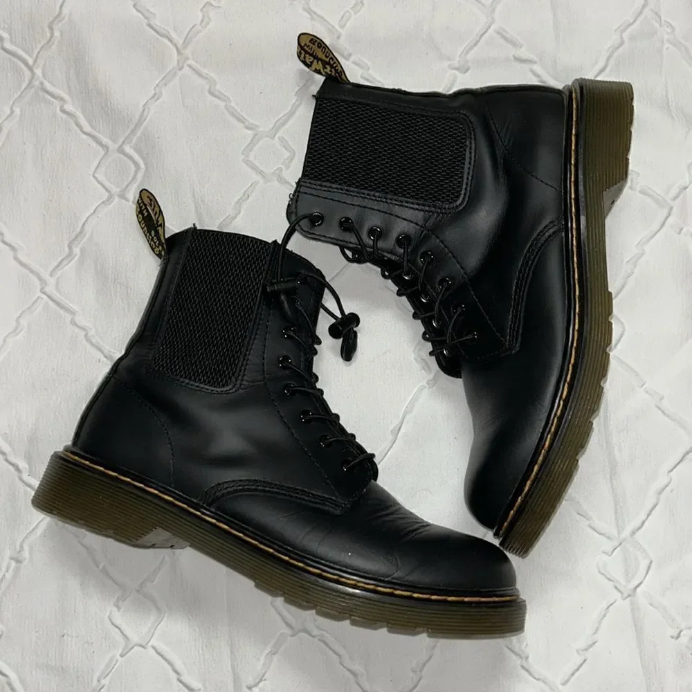Dr Martens Black Lace Up Combat Boots(Size 5)